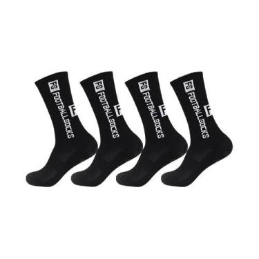 Imagem de Meias Unissex Para Futebol, Basquete, Rugby E Corrida, 4 Pares, Meias 