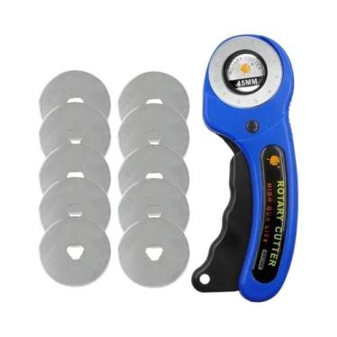 Imagem de Cortador Rotativo De Couro 45MM Com Lâmina Circular Para Artesanato, C