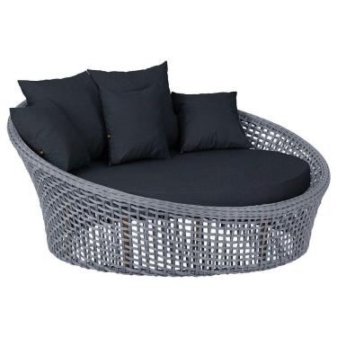 Imagem de Chaise Hungria Pintura Marrom Corda Náutica E12 Trama Prata