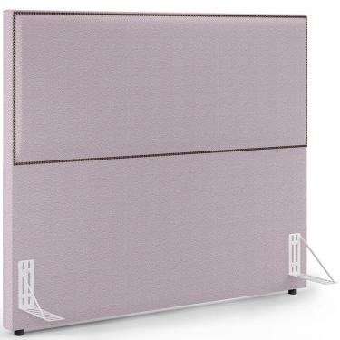 Imagem de Cabeceira Box Casal Tachas 160 Cm Vicenza L02 Bouclê Rosê