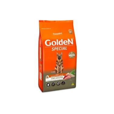 Imagem de Ração Seca Golden Special para cães adultos sabor frango e carne 20kg.