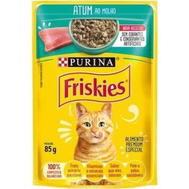 Imagem de Sachê Friskies para gatos adultos sabor atum ao molho 85g