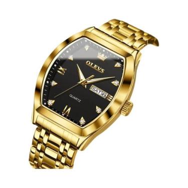 Imagem de Relógio De Quartzo Masculino À Prova d'Água Luminoso OLEVS 5528 Com Mo