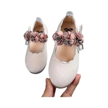 Imagem de Sapatos De Festa Para Meninas Com Renda E Flores, Sola Macia, Sapatilh