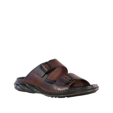 Imagem de Sandália Preta Duas Tiras Fivela | Pegada-Masculino