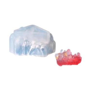 Imagem de Molde de resina epóxi de cristal DIY, molde de silicone de pedra de cl