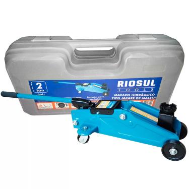 Imagem de Macaco Hidráulico Tipo Jacaré c/ Maleta R070010 Riosul Tools
