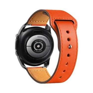 Imagem de Pulseira De Couro Unissex Compatível Com Samsung Galaxy Watch 7/6/5/Pr