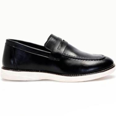 Imagem de Mocassim Social Masculino Penny Loafer Casual Café Calce Fácil Conforto Clássico Havana-Masculino