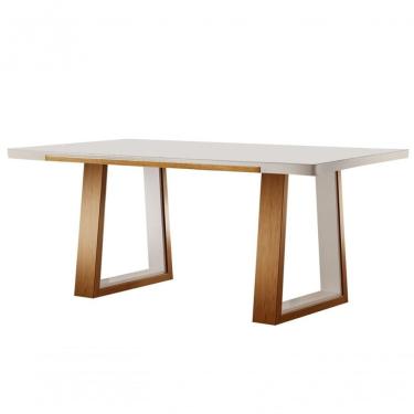 Imagem de Mesa De Jantar Com Vidro - Real-2,0x1,0m - Requinte Salas