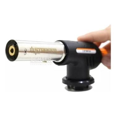 Imagem de Maçarico Culinário Portátil Regulável Gourmet Starfer Prata - Benter