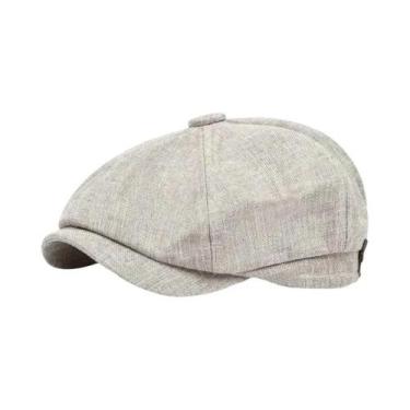 Imagem de Boina Retrô Masculina Estilo Peaky Blinders, Boné Octogonal Unissex Pa