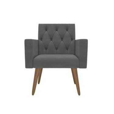 Imagem de 1 Poltrona Decorativa Para Recepção Sala de Espera Consultório Thais -