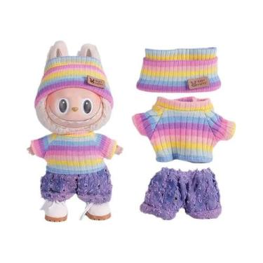 Imagem de Conjunto De Roupa E Sapatos Para Boneca Labubu De 17cm, Acessórios DIY