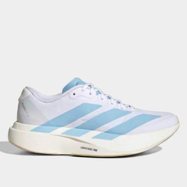 Imagem de Tênis Adidas Adizero Evo Sl Feminino, Branco, Azul, 38