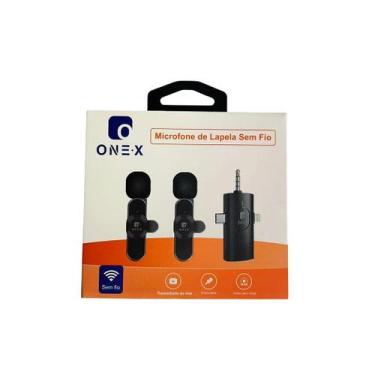 Imagem de Microfone de Lapela Sem Fio Type-C para iPhone e P2 - ONEX MIC-2900