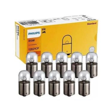 Imagem de Caixa com 10 Lâmpadas Philips Standard R5w 12v 67 Ba15s Sinalização