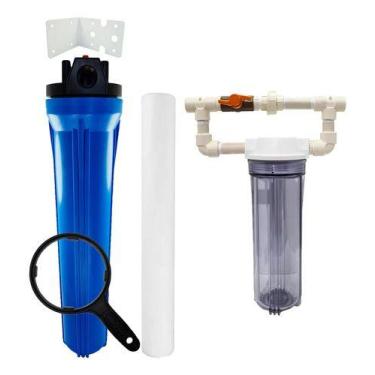 Imagem de Kit Carcaça20 X 2 1/2 + Polipropileno + Clorador Azul - Royal B&B
