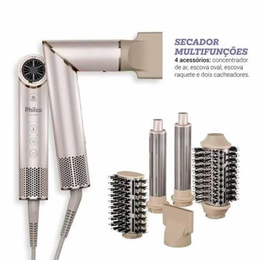 Imagem de Secador De Cabelos Philco 4 Em 1 Dobrável íon Tourmaline Psc3500
