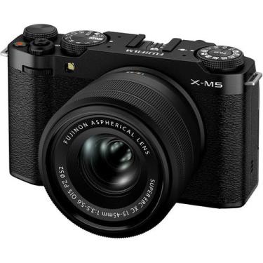 Imagem de Câmera mirrorless Fujifilm X-M5 com lente 15-45mm (PRETO)
