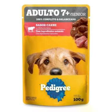 Imagem de Ração Úmida PEDIGREE para Cães Carne Sachê Adulto 7+ 100g
