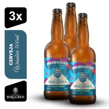 Imagem de Cerveja de Trigo Weissbier Berggren 500ml Kit 3 unidades - Cervejaria 