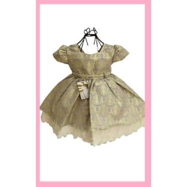 Imagem de Vestido Infantil Festa Prata - menina bonita, Prata, 1 ano