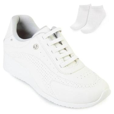 Imagem de Tênis Kolosh Upper Casual e Meia KL23-C1811, Branco, 36