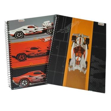 Imagem de Kit Caderno Hot Wheels 20cmX27,5cm 96f - Foroni, 2