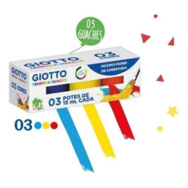 Imagem de Tinta Tempera Guache Giotto 3 Cores 15 Ml