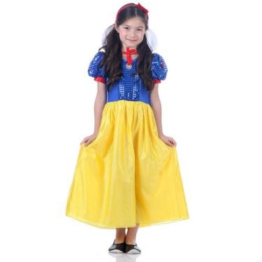 Imagem de Fantasia Branca de Neve Disney Infantil Standard, Unica, G