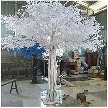 Imagem de Árvores artificiais decorativas árvore artificial banyan grande videira falsa flor bran...