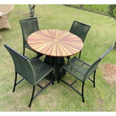 Imagem de Conjunto Poltrona Com Mesa Área Externa Varanda Jardim - Varanda Movei