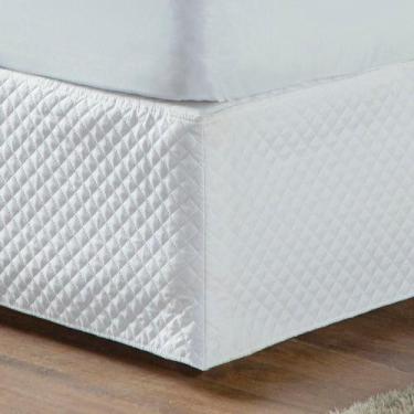 Imagem de Saia Box Solteiro Basic Matelada Branco - LILLY HOME ENXOVAIS