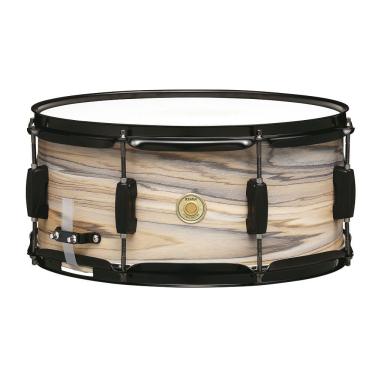 Imagem de Caixa para Bateria Tama Woodworks WP1465BK-NZW Natural Zebrawood Wrap 14x6.5 Tama Drums