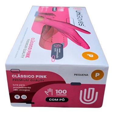 Imagem de Luva Procedimento Latex Pink Com Pó Unigloves 100un, Pink, P