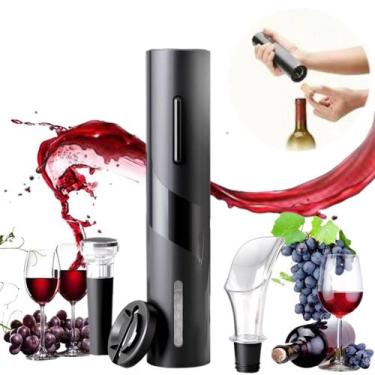 Imagem de Abridor De Garrafa Automático Saca Rolhas Elétrico - ONYONSTORE