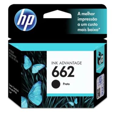 Imagem de Cartucho De Tinta HP 662, Preto, 2Ml - CZ103AB