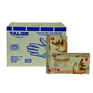 Imagem de 1000 Luva Vinil Tamanho"M" Com Pó - Marca Talge (1cx)