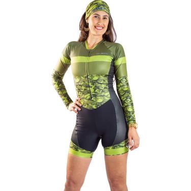 Imagem de Macaquinho Manga Longa Horse Power Ciclismo Bike - Feminino - F51