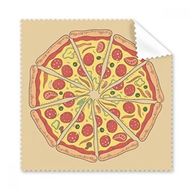 Imagem de Pimentas Pizza Italy Tomate Foods Pano de limpeza para tela de celular, 5 peças