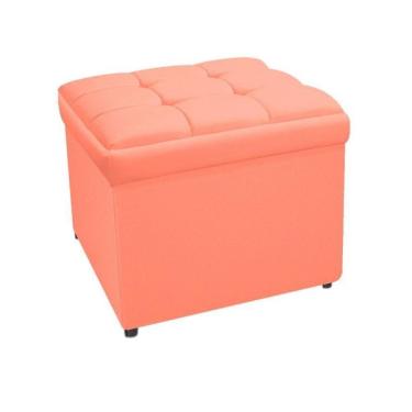 Imagem de Calçadeira Copenhague 100cm Solteiro Suede Coral Adj Decor