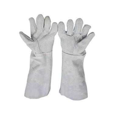 Imagem de Luva De Raspa Couro Reforço Interno Punho 20 Cm Zanel