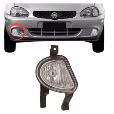 Imagem de Farol Aux Corsa 2000/2002 Classic 2003/2009 Lado Direito