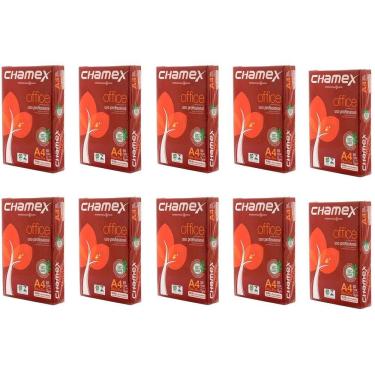 Imagem de Papel A4 Sulfite Chamex 210x297 75g - Caixa com 10 Resmas