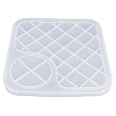 Imagem de Vbestlife Molde de silicone, molde de bandeja translúcido de silicone com longa vida útil para fazer cera de argila de resina (grande)