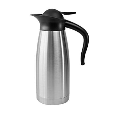Imagem de Garrafa térmica inox com válvula de gatilho Para Café Chá Agua quente 1,5 litros