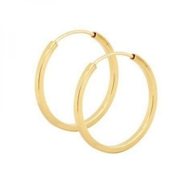 Imagem de Brinco Em Ouro 18k Argolinha De 10mm