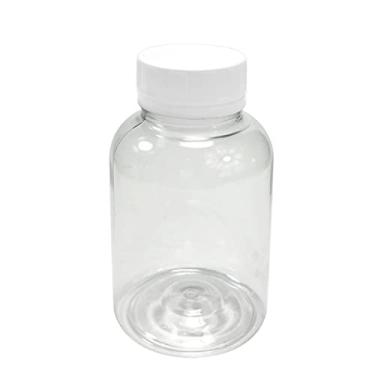 Imagem de POTE PARA CÁPSULAS PET 200ML COM TAMPA LACRE (20 PEÇAS) (Cristal C/Branca)