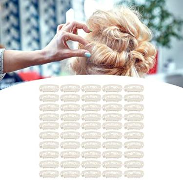 Imagem de 50 pe?as de extens?o de cabelo,Presilha de encaixe de peruca, presilhas de encaixe, presilhas de acess¨®rios de peruca de encaixe pequeno pente, presilhas de encaixe em forma de 6 dentes com exte